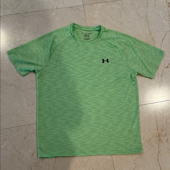 Under Armour Other - Under Armour Men's Striped Lime Green Tee